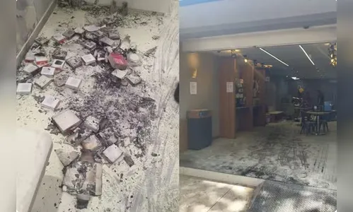 Cliente insatisfeito incendeia loja de celulares em Cianorte no PR