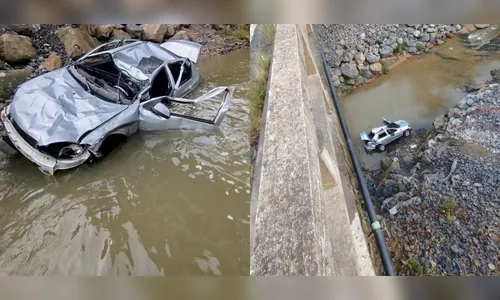 Idoso morre após carro despencar de altura de 12 metros em SC