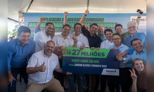 Governo anuncia construção de ponte entre Jardim Alegre a Grandes Rios