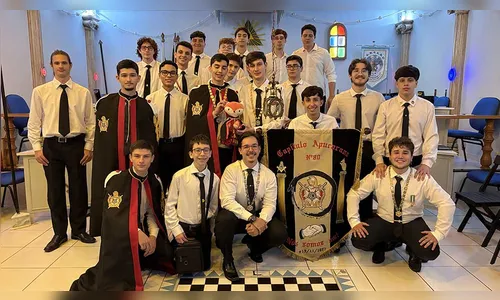 DeMolay instala Capítulo e inicia 17 jovens em Ivaiporã