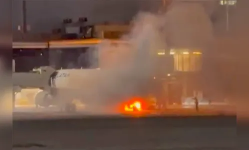 Avião é evacuado em Guarulhos após incêndio em esteira de bagagens
