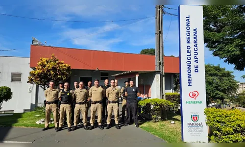 Polícia Militar realiza campanha de doação de sangue em Apucarana