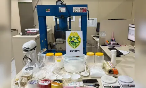 Laboratório de cocaína era operado com maquinário industrial no PR, diz PM