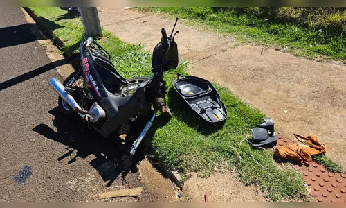 Motociclistas ficam feridos após colisão no Solo Sagrado
