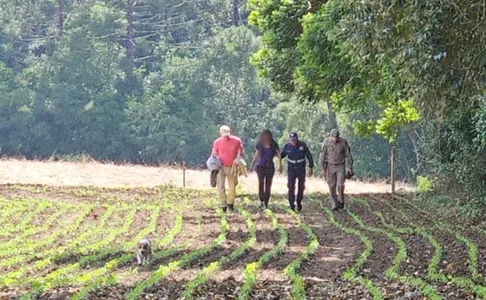 Mulher localizada pelos Bombeiros
