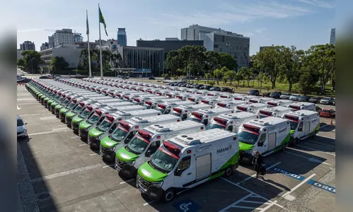 PR recebe 150 novas ambulâncias com UTIs para reforçar atendimento