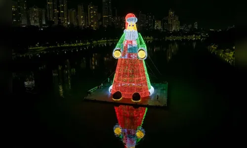 Londrina pode ter maior Papai Noel iluminado do mundo