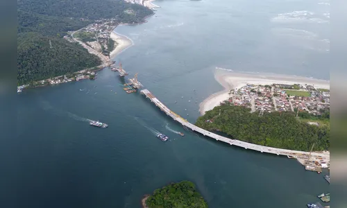 Ponte de Guaratuba chega a 80% de execução no PR