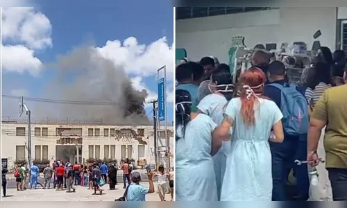População salva mães e bebês durante incêndio em hospital de Fortaleza