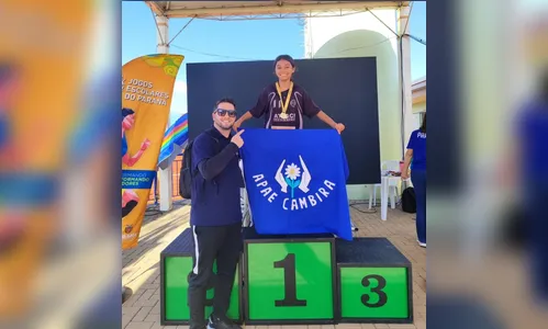 Aluna da Apae de Cambira irá representar o estado nas paralimpíadas