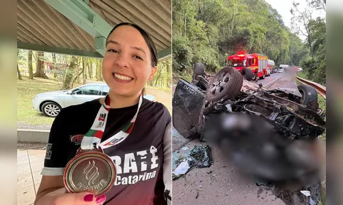 Atleta campeã mundial morre em acidente 1 dia antes da formatura em SC