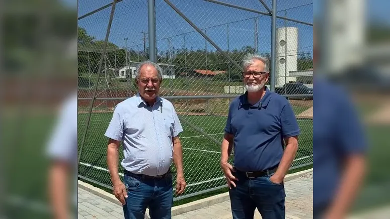 Prefeito Ditão Pupio (MDB) e  vice-prefeito Inei Heckert