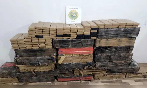 PM apreende quase 600 kg de maconha em Manoel Ribas