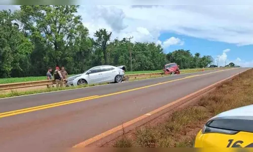 Colisão traseira deixa quatro feridos na PR-090 no norte do Paraná