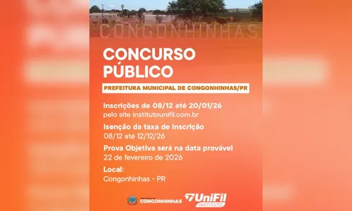 Concurso de cidade do PR paga até R$ 19,6 mil; inscrições encerram nesta terça