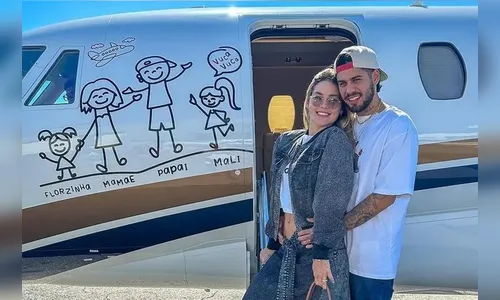 Zé Felipe agradece Virgínia por jatinho e a chama de 