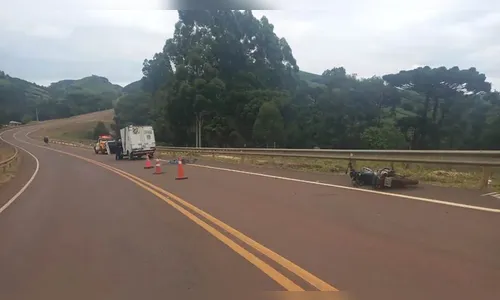 Motociclista morre após bater contra guard-rail na PR-239, em Pitanga
