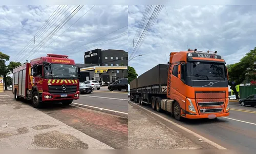 Ciclista tem fratura exposta ao ser atingido por caminhão em Apucarana