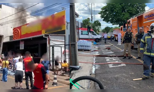 Curto-circuito causa princípio de incêndio em mercado de Jandaia