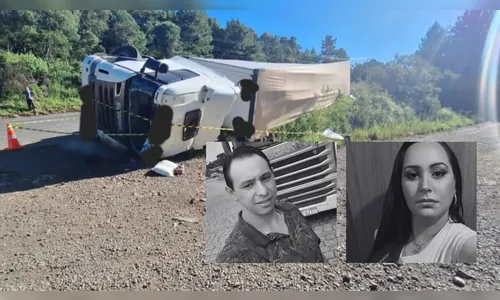 Quem era o casal que morreu após caminhão tombar en SC