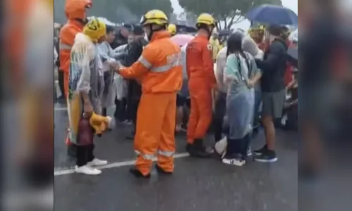 Raio atinge manifestação em Brasília e deixa 24 hospitalizados