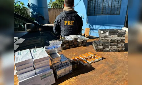 PRF apreende 210 ampolas de medicamentos de emagrecimento na BR-369