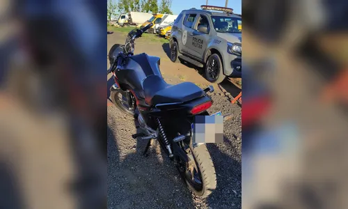 Sem CNH, jovem tenta fugir da PM e tem moto apreendida em Apucarana