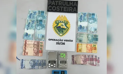 Turista que estaria traficando drogas na Ilha do Mel é preso pela PM