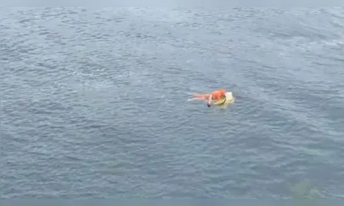 Homem sobrevive a naufrágio agarrado em porta de geladeira em SC