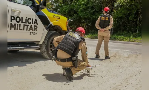 Polícia intensifica fiscalização com drones nas rodovias de acesso ao Litoral