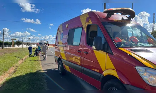 Colisão entre carro e moto deixa jovem ferido na BR-369, em Apucarana