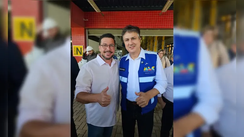 Deputado Arilson Chiorato e ministro Camilo Santana