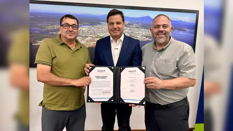 Prefeito Primis Oliveira, secretário Sandro Alex e deputado Artagão Júnior