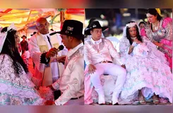 Evento foi marcado pela tradição cigana e pelos trajes da cultura deste povo que tem o casamento como o ápice da vida social e espiritual