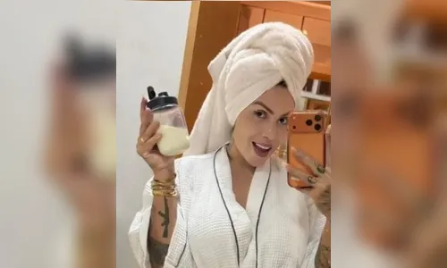 Influenciadora Juju Ferrari afirma fazer skincare com leite materno