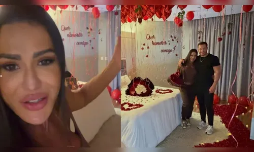 Empresário pede Gracyanne Barbosa em namoro com surpresa romântica