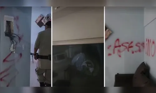 Apartamento de síndico que confessou matar corretora é depredado e pichado