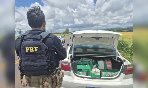 PRF apreende 180 kg de maconha durante abordagem em Arapongas