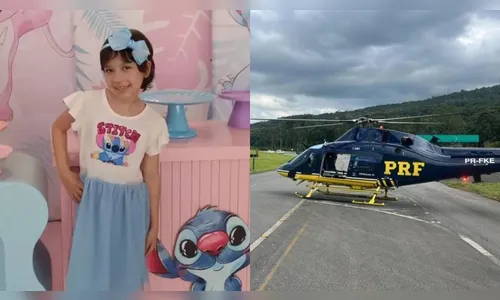 Morre aos 7 anos menina com câncer resgatada por helicóptero da PRF no PR