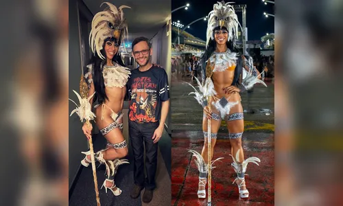 Maquiador de Grandes Rios assina beleza de musa da Gaviões da Fiel