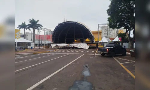 Desmontagem de palco da festa de Apucarana deve ser concluída nesta segunda-feira (2)