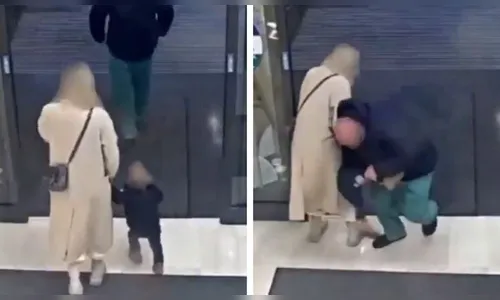 Pais e seguranças impedem sequestro de criança na saída de mercado