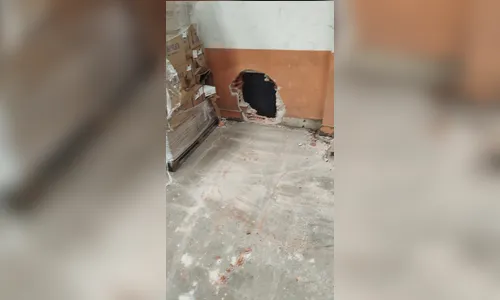 Criminosos abrem buracos em muro para invadir transportadora em Apucarana