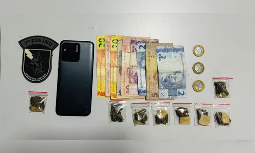 Cão farejador localiza drogas escondidas em arbustos em Arapongas