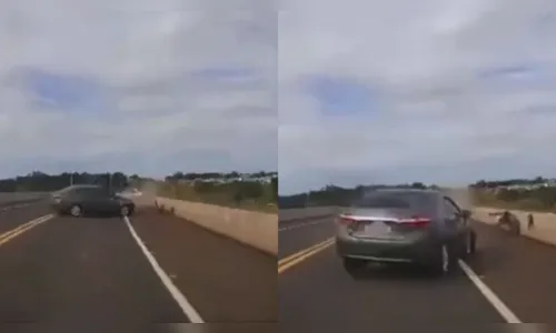 Câmera registra acidente que deixou cinco feridos na BR-277 no Paraná; veja vídeo