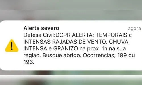 Defesa Civil aciona novo alerta sonoro via celular após temporais no norte do PR