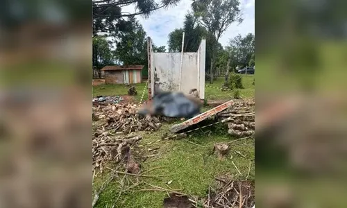 Homem morre após parede de banheiro desativado desabar no Sul do Paraná