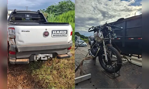 Motociclista fica ferido ao bater em picape no acostamento em Arapongas