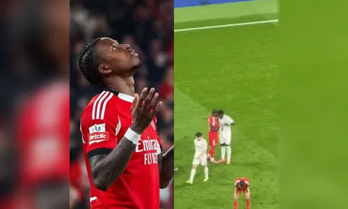 Torcedores do Benfica pedem saída de jogador que pediu camisa a Vini Jr: 