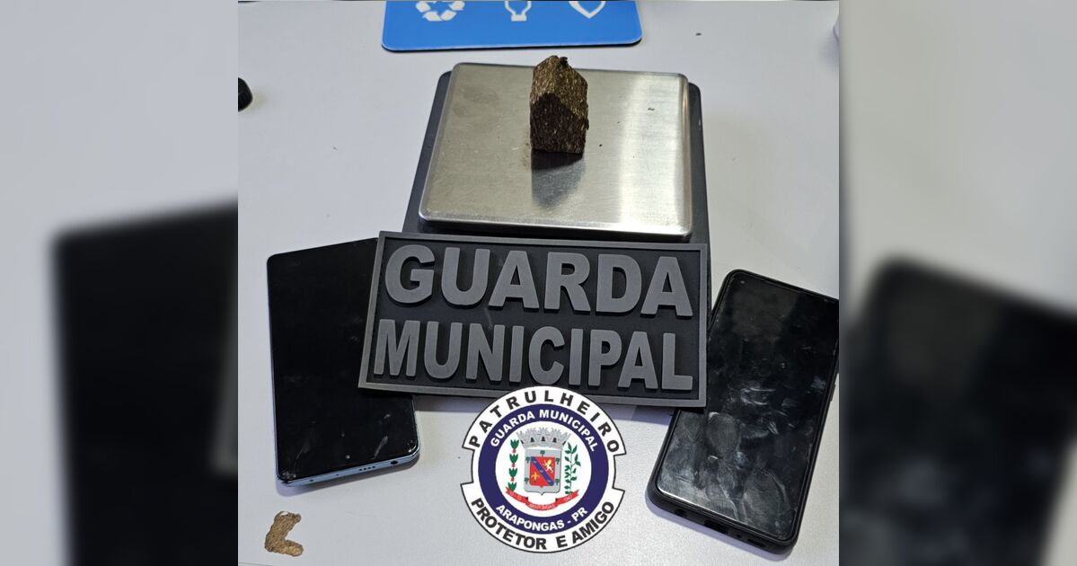 Guarda Municipal flagra venda de droga e prende dois em Arapongas